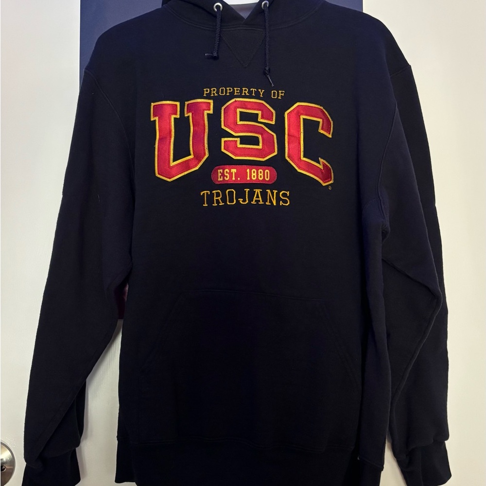 Russell USC Trojans Black Hoodie - Mens Large